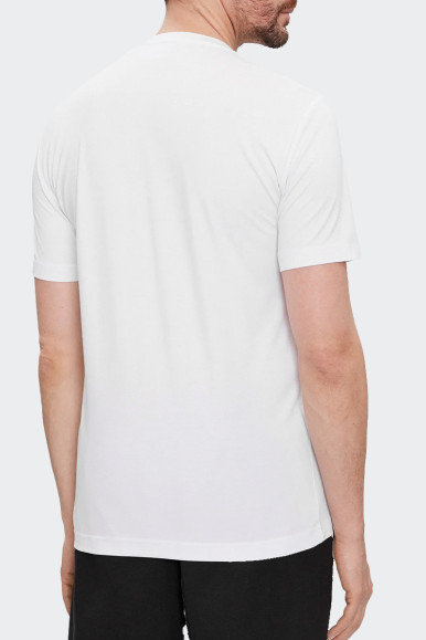 EA7 Emporio Armani WHITE SHIELD PATCH T-SHIRT