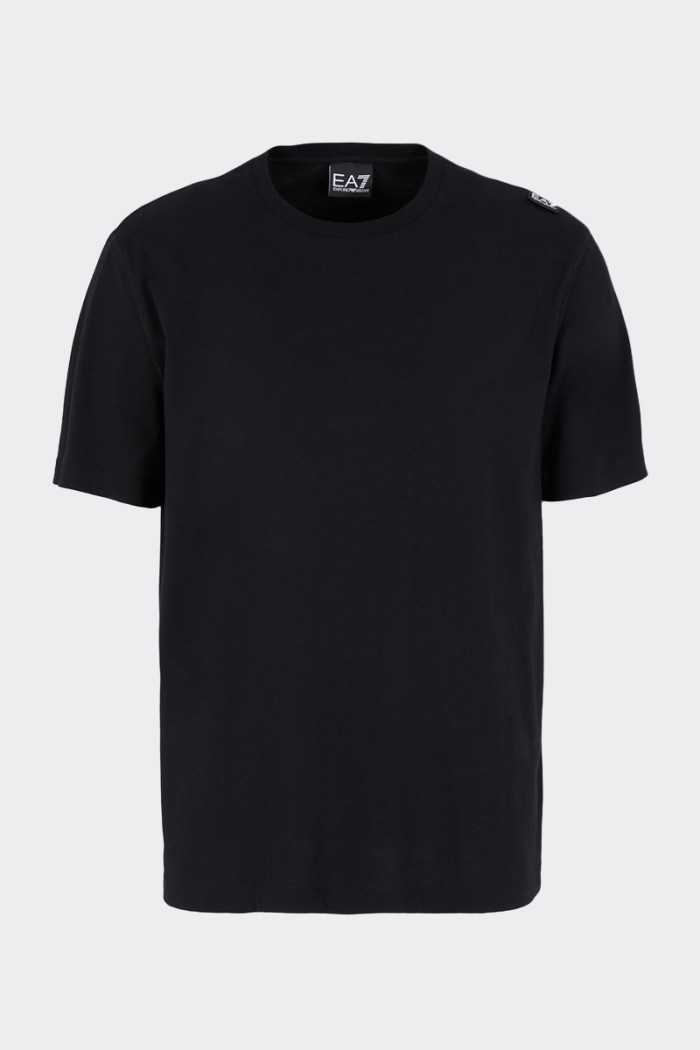 EA7 Emporio Armani T-SHIRT NERA CON LOGO MAXI