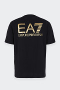 EA7 Emporio Armani T-SHIRT NERA CON LOGO MAXI