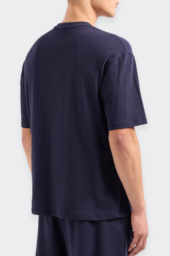 Armani Exchange BLUE RELAXED FIT T-SHIRT