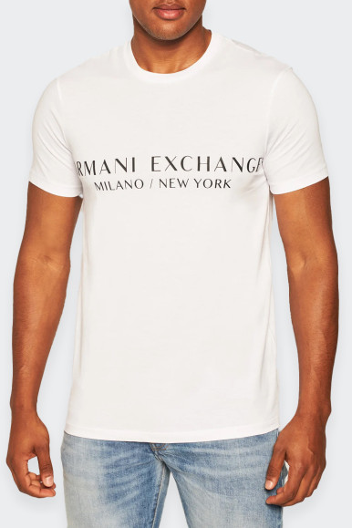 Armani Exchange MILAN NEW YORK WHITE T-SHIRT