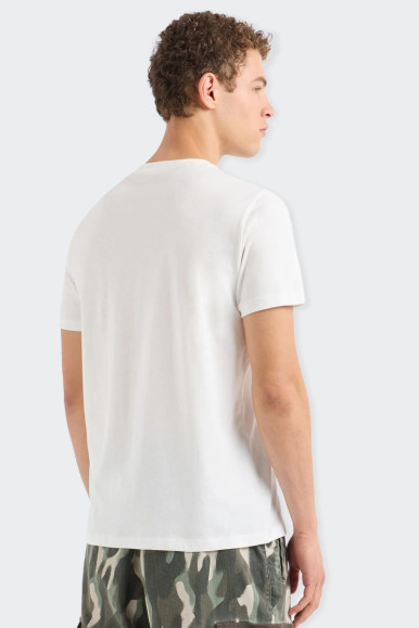 Armani Exchange WHITE URBAN MILITARY LOGO T-SHIRT