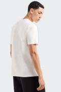 Armani Exchange WHITE CAMOUFLAGE LOGO T-SHIRT