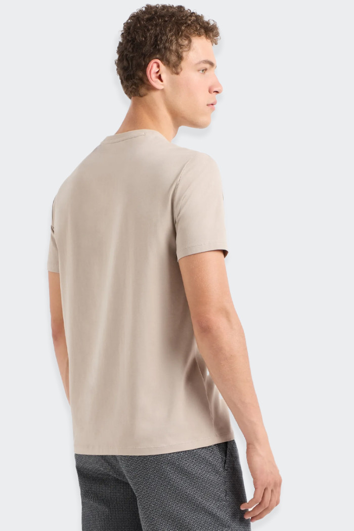 Armani Exchange 3D LOGO SLIM FIT T-SHIRT BEIGE