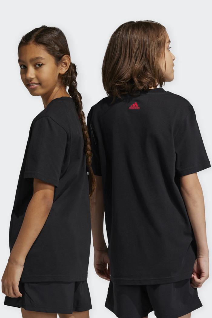 Adidas ESSENTIAL JUNIOR TWO-TONE BLACK T-SHIR