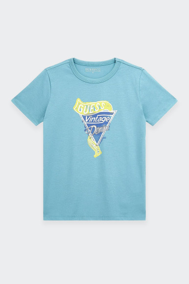 Guess BLUE VINTAGE DENIM T-SHIRT