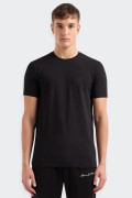 Armani Exchange BLACK REGULAR FIT JERSEY T-SHIRT