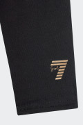 EA7 Emporio Armani BLACK TRACKSUIT GIRL GOLD LOGO