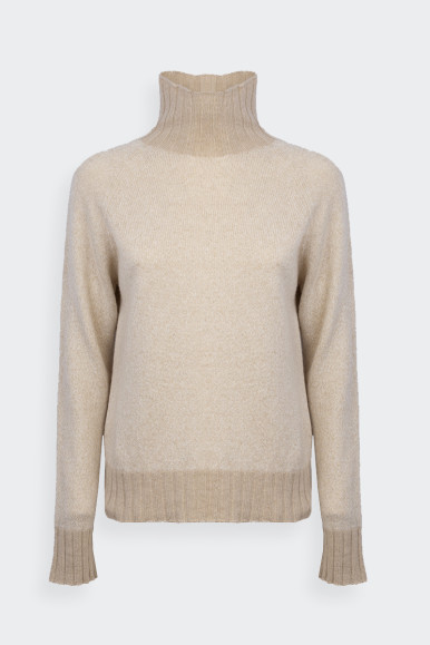 Romeo Gigli BEIGE MOULINE' SWEATER