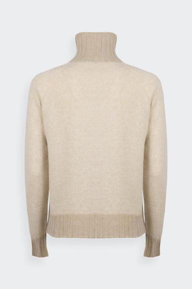 Romeo Gigli BEIGE MOULINE' SWEATER