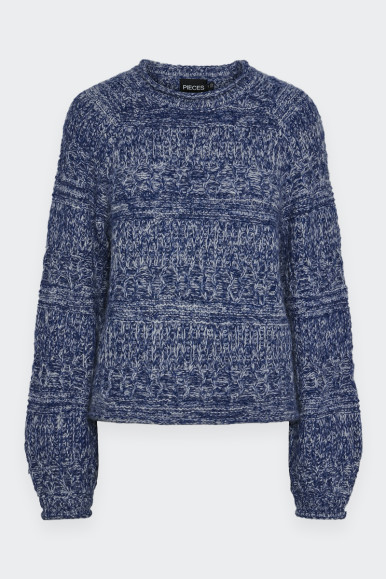 Pieces COBALT BLUE CREW-NECK JUMPER