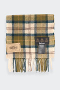 Barbour BEIGE LAMBSWOOL TARTAN SCARF