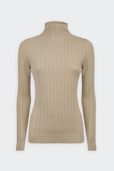 Romeo Gigli BEIGE RIBBED SWEATER