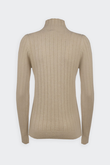 Romeo Gigli BEIGE RIBBED SWEATER