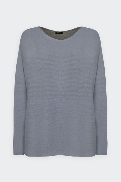 Romeo Gigli MAGLIA BICOLORE AZZURRO/GRIGIO