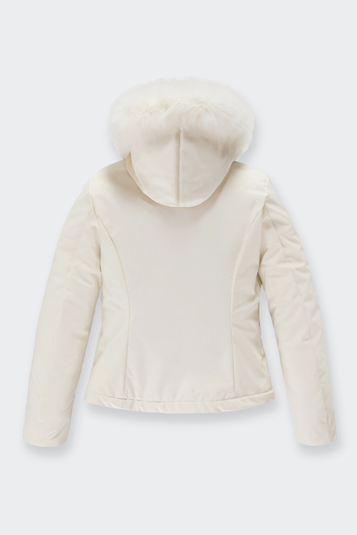 Refrigiwear SHORT LADY TECH FUR JACKET BIANCO