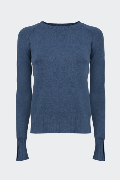 Murphy & Nye MAGLIA GIROCOLLO RAGLAN BLU